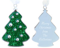 Glitter Galore Green Tree Ornament