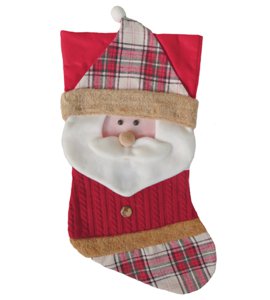 Personalized Santa Face Christmas Stocking