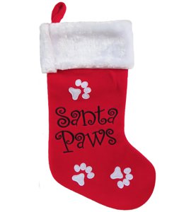 Personalized Santa Paws Christmas Stocking