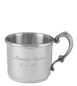 Personalized Pewter Baby Cup